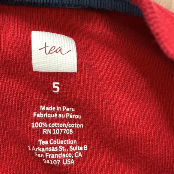 5T red long sleeve t-shirt! GUC - Picture 2 of 4